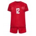 Maglie da calcio Danimarca Kasper Dolberg #12 Prima Maglia Bambino Mondiali 2022 Manica Corta (+ Pantaloni corti)